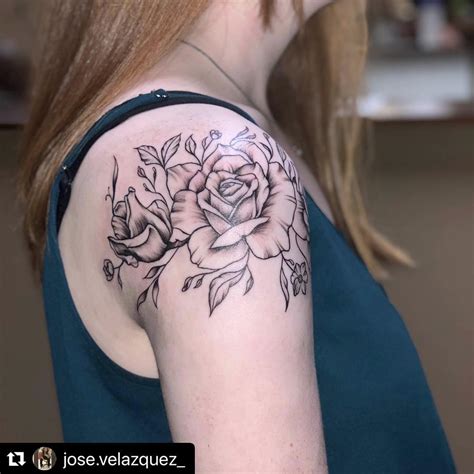Updated 40 Rose Shoulder Tattoo Ideas August 2020 Updated 40 Rose Shoulder Tattoo Ideas August 2020
