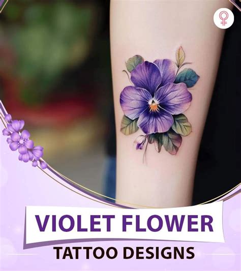 Violet Flowers Tattoos Violet Flowers Tattoos