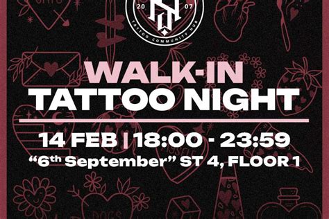 Walk In Tattoo Night Inside Ink Tattoo Studio
