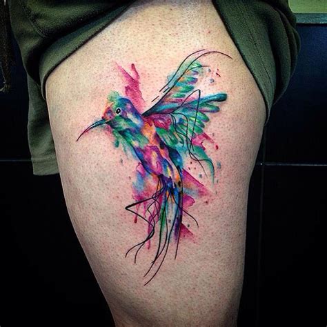 Watercolor Humming Bird Tattoo Watercolor Humming Bird Tattoo