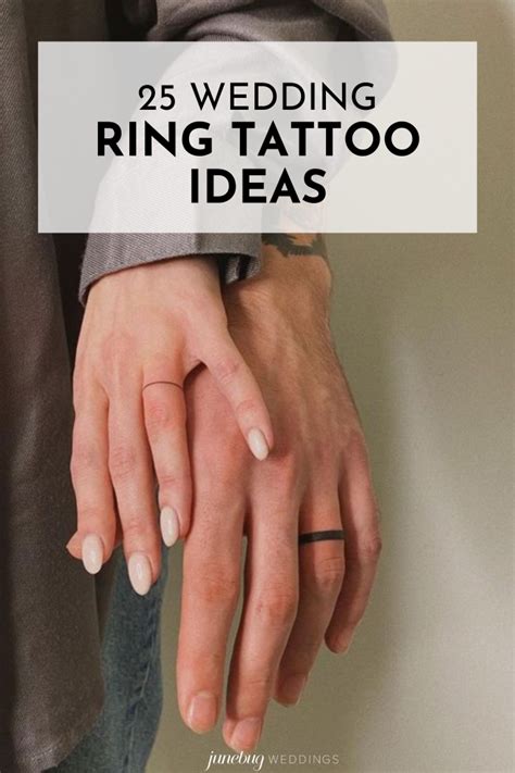 Wedding Ring Tattoos For Couples 60 Badass Wedding Ring Tattoo Ideas