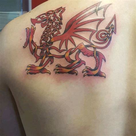 Welsh Dragon Red Dragon Tattoo Welsh Tattoo Tattoos