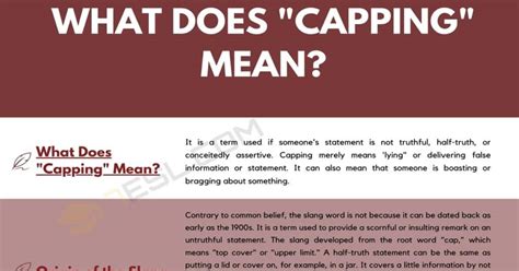 Demystifying Capping: What Does It Really Mean in Gaming and Finance