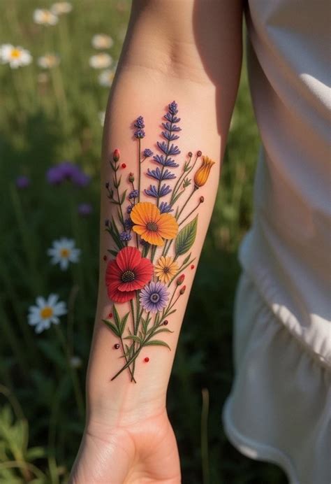 Wildflower Tattoo Ideas For Nature Lovers Wildflower Tattoo Ideas For Nature Lovers